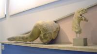 Akr 37 - 40. Two huge snakes of poros limestone