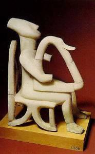 Cycladic Idol (Harpist-Athens Archaeological Museum)