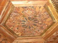 Poulko's Mansion:  Hexagonal Woodcarved Ceiling Navel