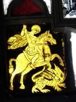 Nerantzopoulos Mansion: St. Demetrios (Stained Glass Window Detail)