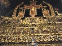 Saint Paraskevi Church: The Top Part of the Wood-carved Gold Plated Iconostasis