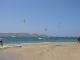 Paros, Kite Surfing at Pounta port near Antiparos