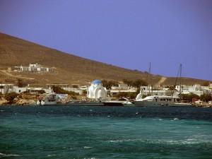Antiparos: photo taken from Paros, Pounta port