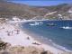 Mykonos Elia Beach: far end without umbrella facilities.