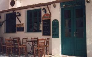 Naxos Ag. Anna Taverna across the beach.