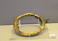 212. Gold-plated rim of a silver vase. Grave I