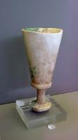 854. Tall alabaster chalice (eucharistic drinking cup). Grave V.