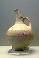 8669. Clay jug with spiral decoration on shoulder. Grave H