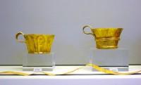 8703, 8704. Gold cups with grooved decoration. Grave Gamma