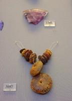 3097. Amber beads from the Baltic sea region. From chamber tombs 79 and 84 at Mycenae. 14th-12th centuries BC.