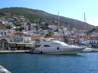 Hydra, private yacht in the port