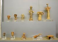 Clay figurines (Two shelves)