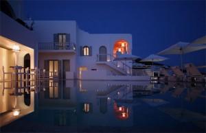 Mykonos Grace Pool by Night