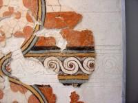 11672, 11671. Wall-paintings depicting figure-of-eight shields with a suspension strap at the middle. (Detail)