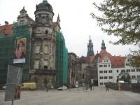 Δρέσδη, Γερμανία: Κτήρια της πόλης (Το ένα καλυμμένο για εργασίες συντήρησης)