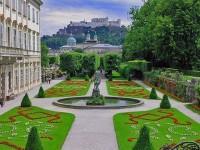 Austria, Saltsburg: Landscaped Gardens and the Castle