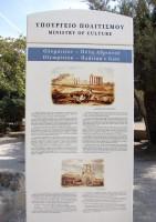 Sanctuary of Olympian Zeus: Informative sign