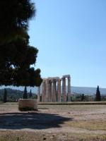 Sanctuary of Olympian Zeus: Photo of the archaeological site and the Temple from Hadrian's Gate