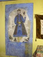 Αρχοντικό του Δόλγκηρα: Πίνακας που βρέθηκε μέσα στο αρχοντικό, ακόμα χωρίς συντήρηση