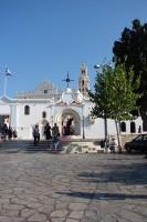 Our Lady of Tinos: Looking towards the entrance from the street