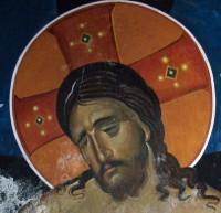 Η Μεγαλόχαρη της Τήνου: Τοιχογραφία 'Η Ταπείνωσις του Χριστού' (Λεπτομέρεια)