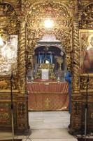 Mykonos, Ano Mera, The Holy Monastery of Our Lady Tourliani:  The Main (or Emperial) Gate of the Iconostasis