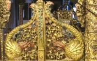 Η Ιερά Μονή της Παναγιάς της Τουρλιανής, στην Άνω Μερά: Η Ωραία Πύλη κλειστή (επάνω μισό)