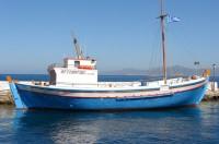 On board our Delos boat: Light motor-boat