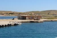 Delos Archaeological Site: Getting ready to disembark