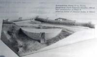 Pnyx Archaeological Site: Drawing of a reconstruction of phase ΙΙΙ of Pnyx