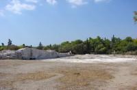 Pnyx Archaeological Site: Looking towards the remains of the Altar of Zeus Agoraios and the Solar Clock of Meton