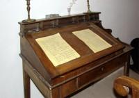 Kastoria Folklore Museum: Children Room, Desk with hand-written documents 