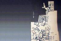 Σχεδιάγραμμα του αρχαιολογικού χώρου στο Ακρωτήρι (Βόρειο τμήμα)
