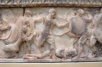 The north frieze of the Treasury of the Siphnians: The Gigantomachy 
