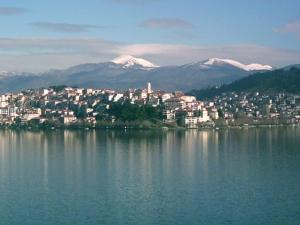 Kastoria and Lake at winter, before it gets covered with ice