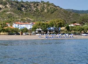 Aphrodite Beach Hotel: View from the sea