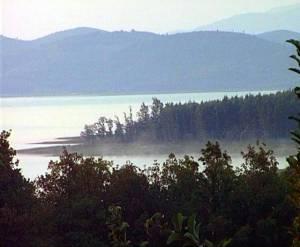 Karditsa: Plastira Lake in the morning mist