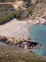 Tinos: Livada Beach and its small river