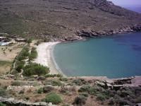 Tinos: The view overlooking Kalivia Beach from above