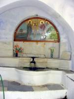 Tinos: Fountain at Dyo Choria Village, Main Square
