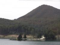 Feneos (Doxa) Lake: St. Fanourios Chapel on the Islet in the Lake