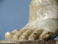 Akr 631. The East Pediment of the Archaic Temple of Athena (Detail of Titan's foot)