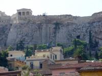 Part of Plaka Quarter under the Acropolis Rock