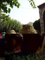 Big Jars in the Yard of Fetiye Mosque Museum in Plaka