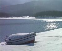 Lake Plastira in winter