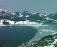 Plastira Lake in Winter