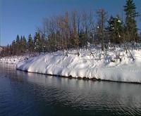 Plastira Lake in Winter