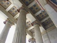 The Academy: Main Entrance Columns and Ceiling