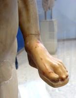 Akr 700. Marble Statue of a Horseman (Foot Detail)