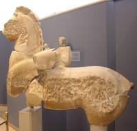 Akr 1359. Marble Statue of a Horseman